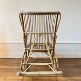 Vintage rattan rocking chair