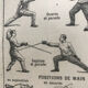Planche originale escrime