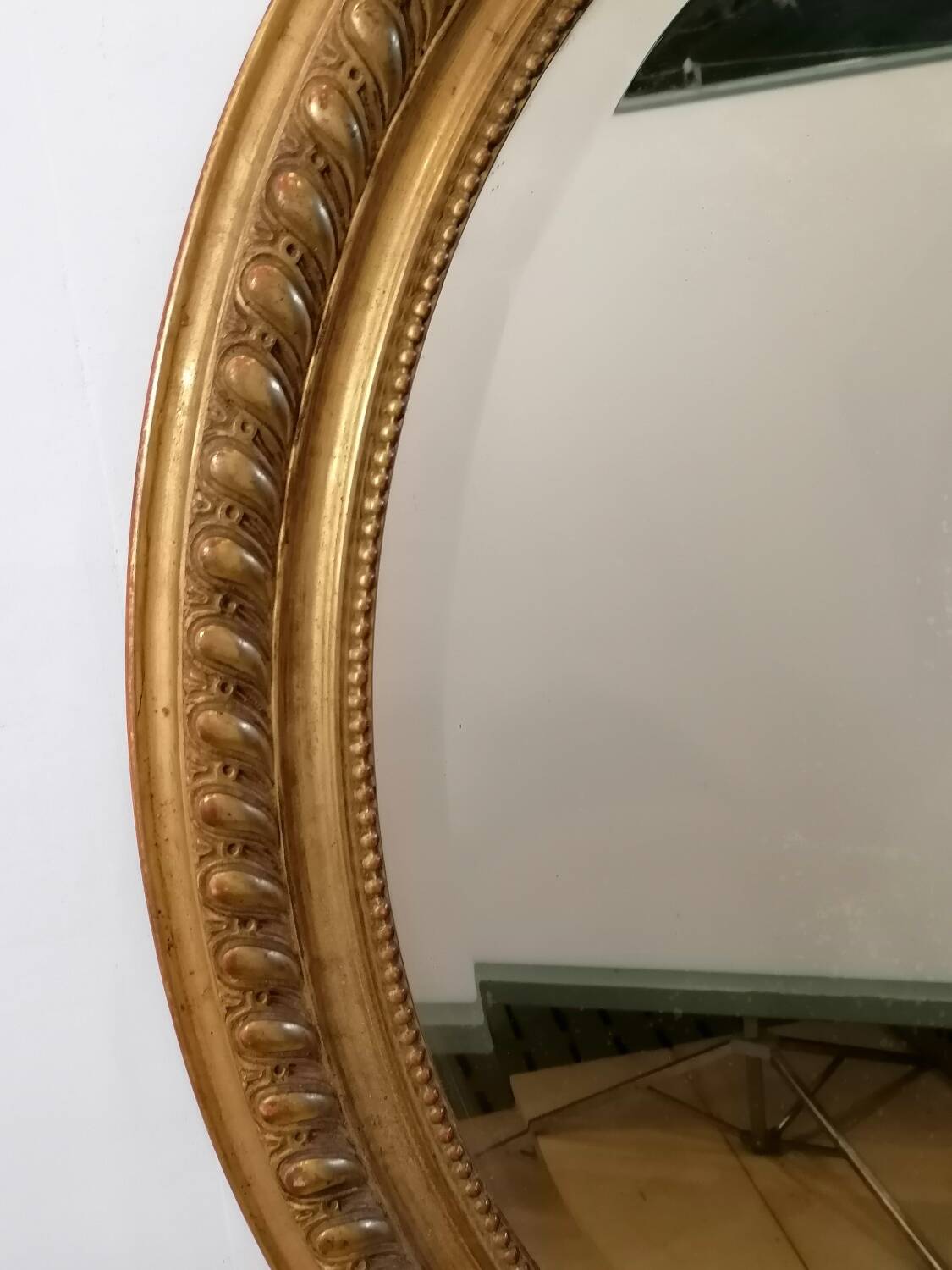 Louis XV style mirror in wood and gilded stucco, Napoleon III period