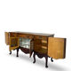 Buffet en noyer burr italien, années 1930.