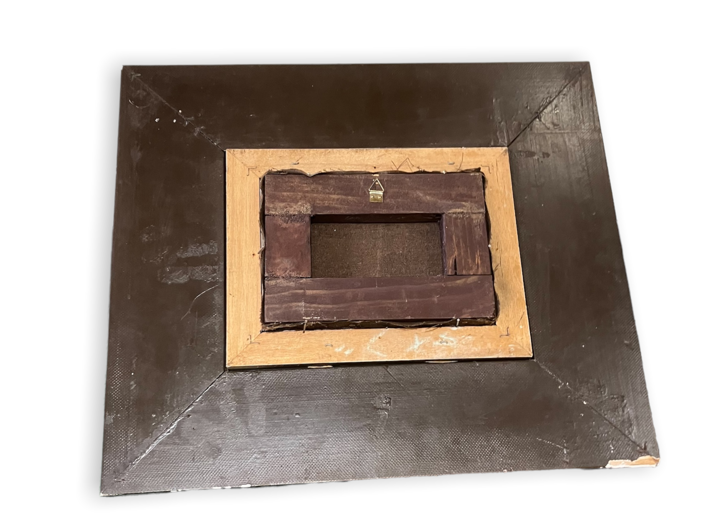 Oil on canvas "bateaux au port" signed e. guilleux