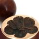 Bronze ashtray by Monique Gerber, flower imprint, 1970s