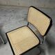 Pair of Marcel Breuer B32 Cesca black chairs