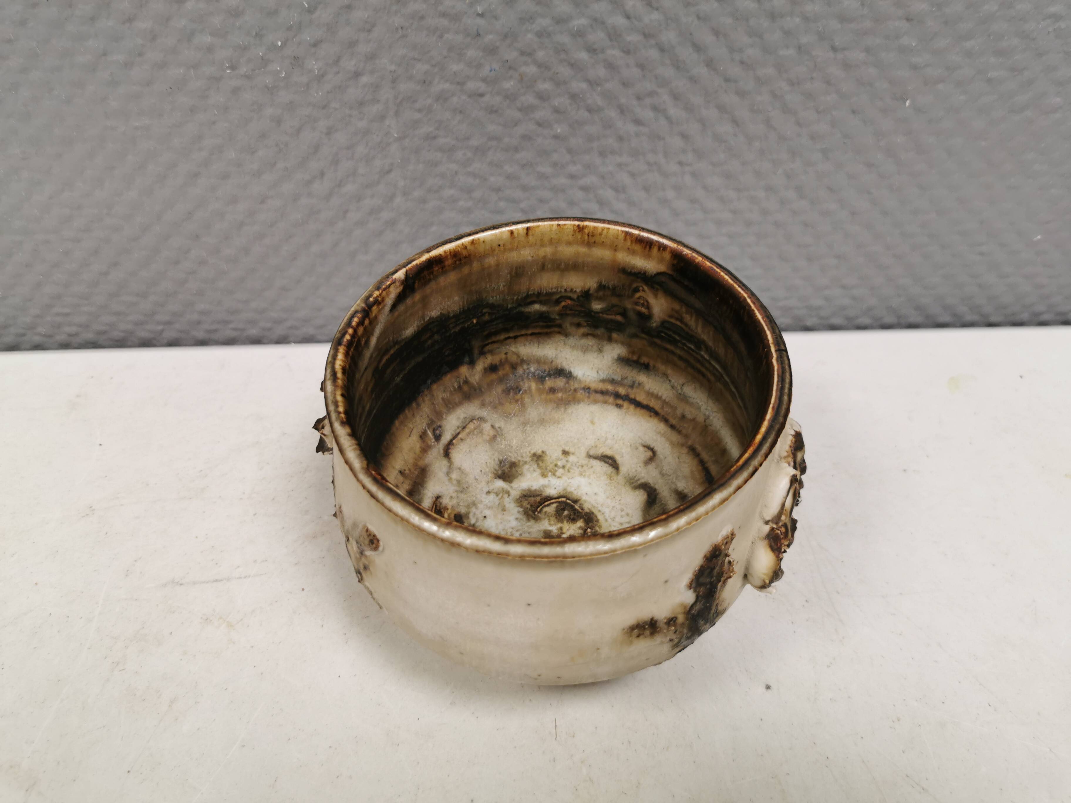 Ceramic bowl by Christina Præstgaard (CP), Denmark, 1980s.