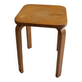 Tabouret en bois en pin
