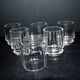 Set of 6 ART DECO glasses cut glass alcohol tumbler Czechoslovakia