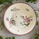 Antique Sarreguemines earthenware mignardise dish on a pedestal