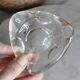 Vintage triangular glass ashtray