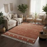 Handmade Moroccan terracotta rug, 150/250cm