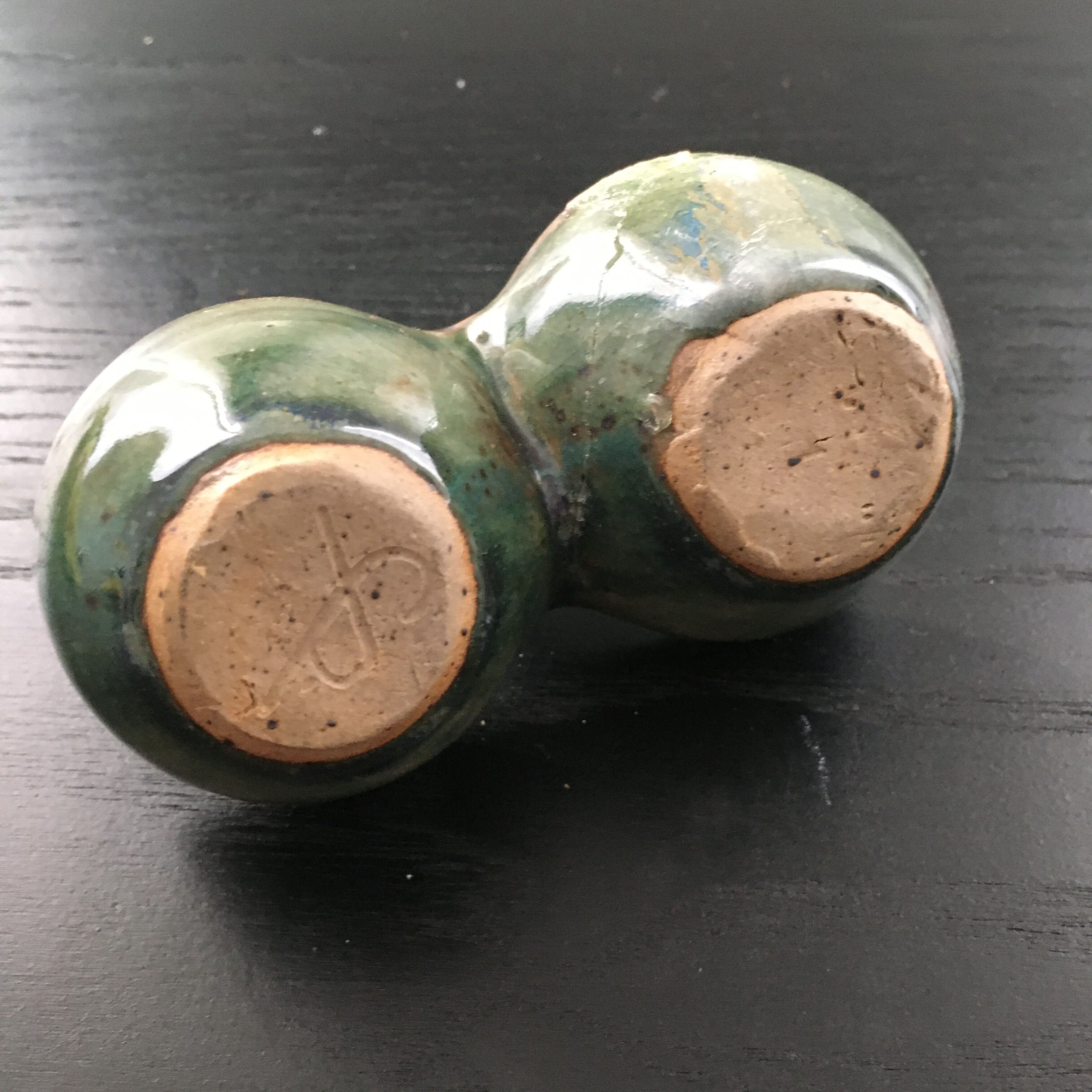 Serviteur sel poivre vert flammé