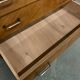 Secretary vintage oak compass feet, 1960s