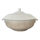 White iron clay soup tureen Moulin des Loups & Hamage Nord