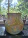 Round vase from the Ricard ceramic workshops. Signed by Francine Gal.