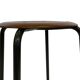 Vintage school stool, 1970s industrial design, Dutch minimalist