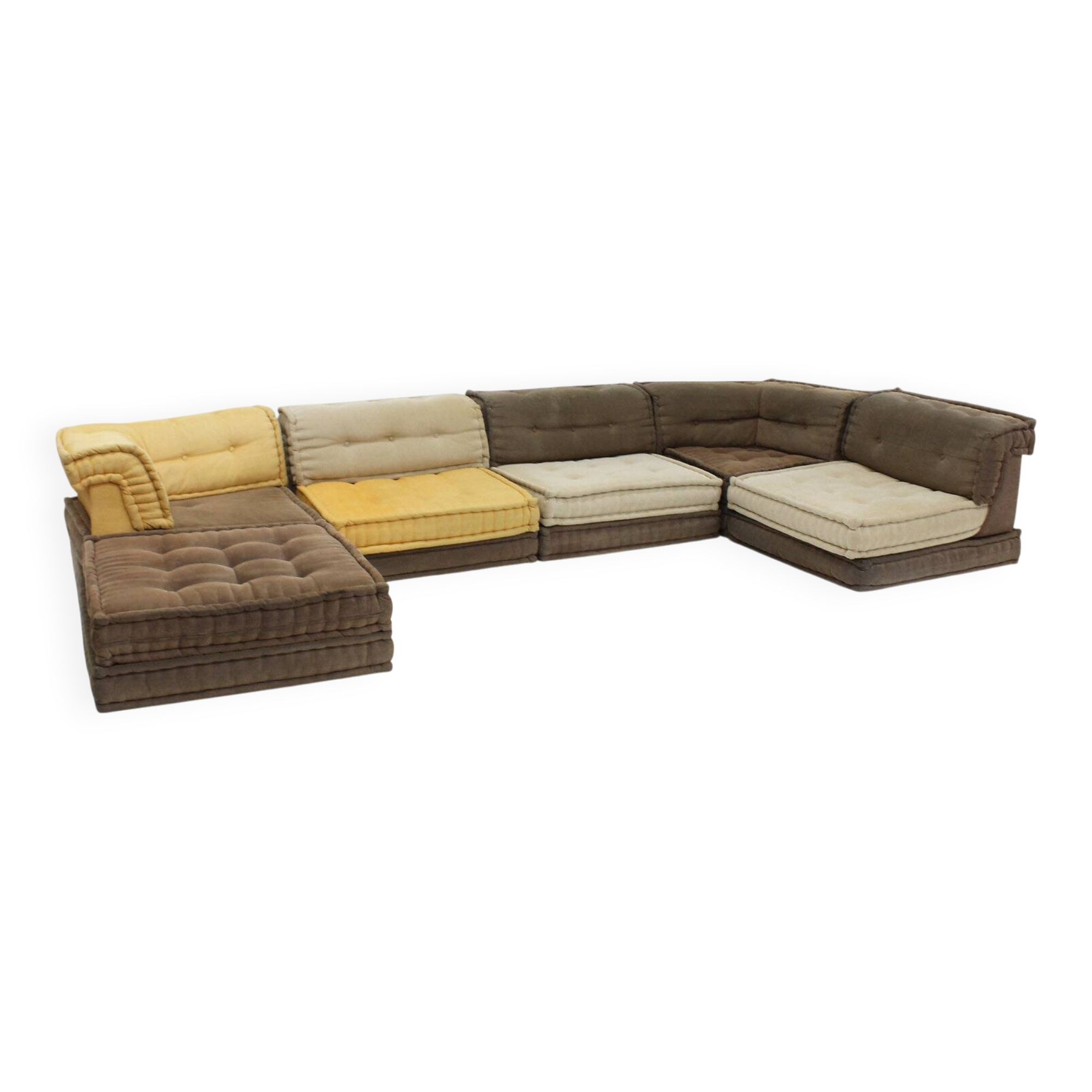 Canapé Roche Bobois Mah Jong, design Hans Hopfer, ensemble de 17 pièces