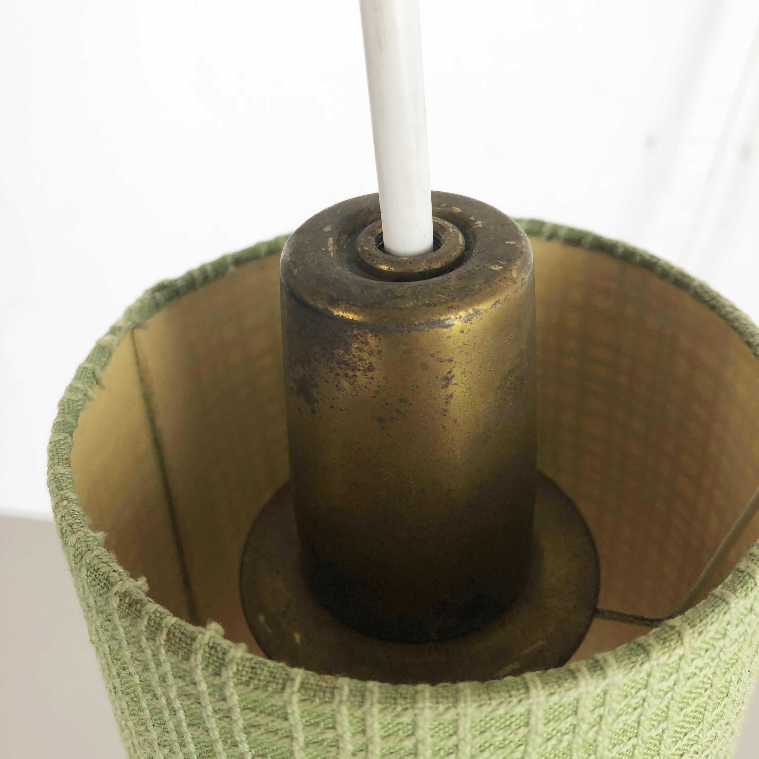 Danish brass and teak wall light, Denmark, 1960s