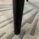 Chaise cannage bois noir caviar avec accoudoirs