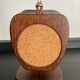 8 dessous De verre vintage en bois années 70 avec son support