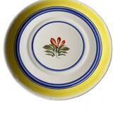 Petite assiette peinte à la main Quimper Henriot.