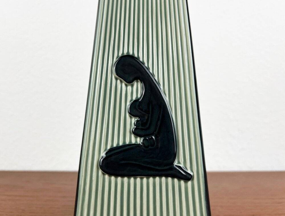 Vase de poterie d'atelier danois Mid-Century de la série You and I par Svend Aage Holm Sørensen pour Søholm, années 1950