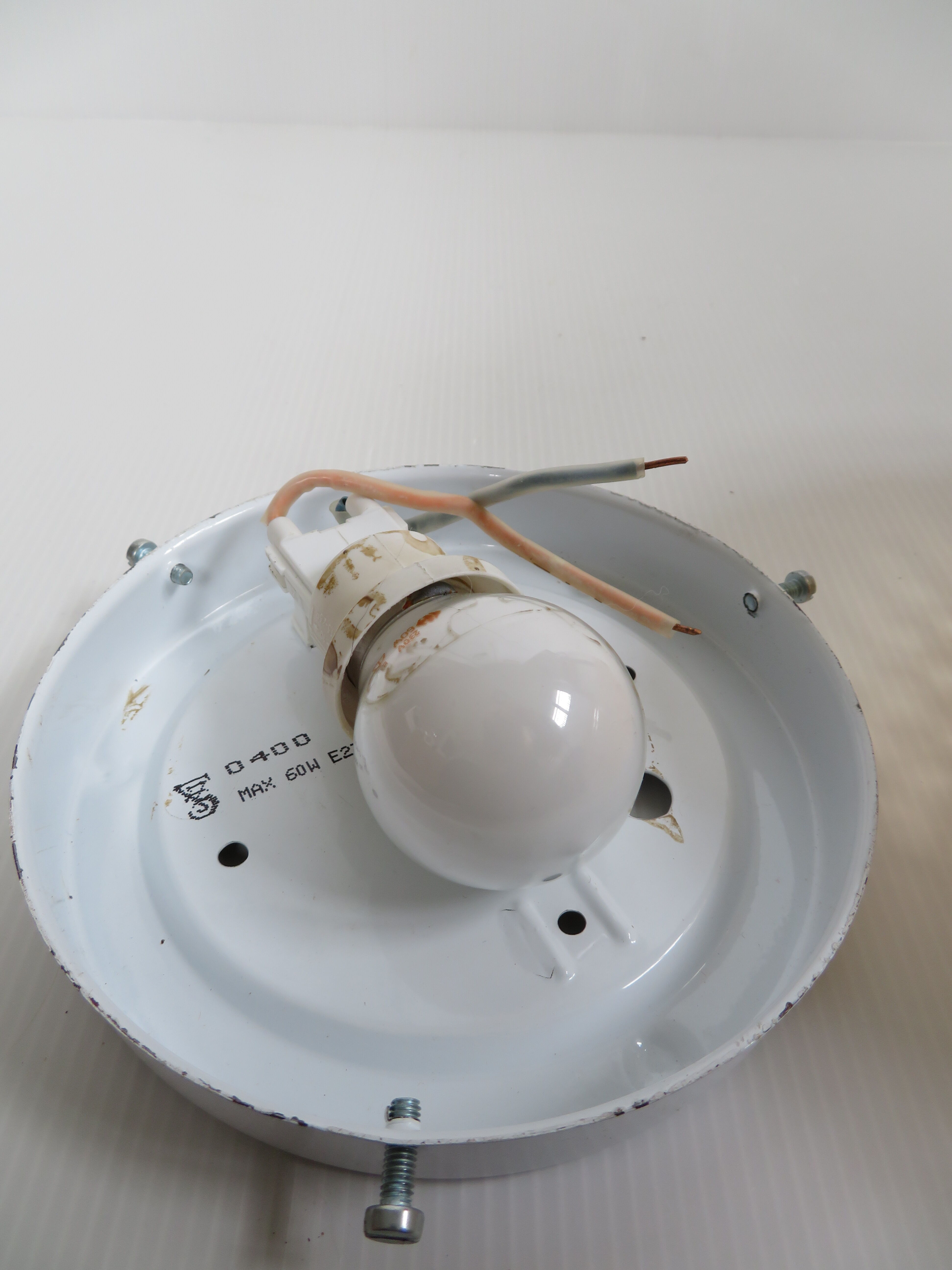 Amber vintage ceiling lamp