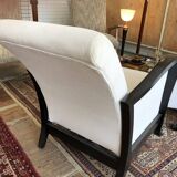 Pair of art deco armchairs with system