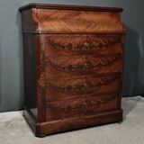 Commode de Toilette en Ronce d’Acajou, style Louis-Philippe – Fin XIXe