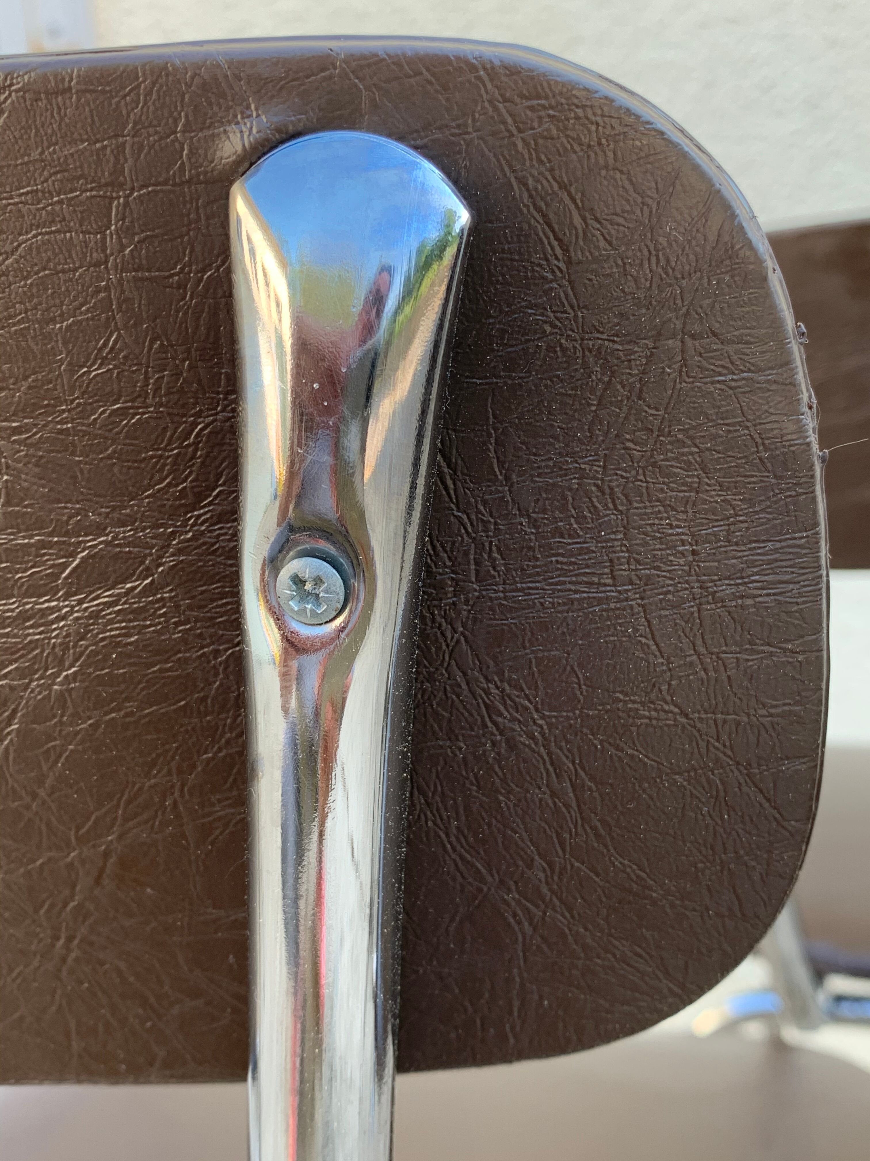 Chairs skaï and chrome 1970