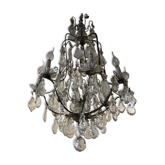 Bronze chandelier and Crystal