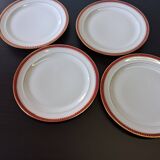 Set of porcelain plates from Chastagner et Cie in good condition.