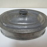 Oval tin box