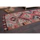 Vintage Turkish Oushak handmade wool runner 81x313