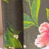 Box padded with old fabric