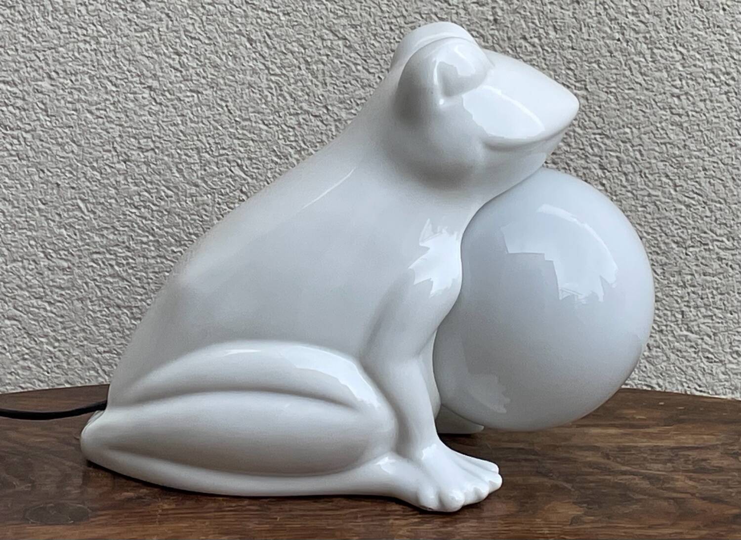 Vintage 80's frog lamp