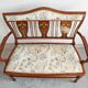 Antique Edwardian Two-Seat Mahogany Canapé with Marquetry