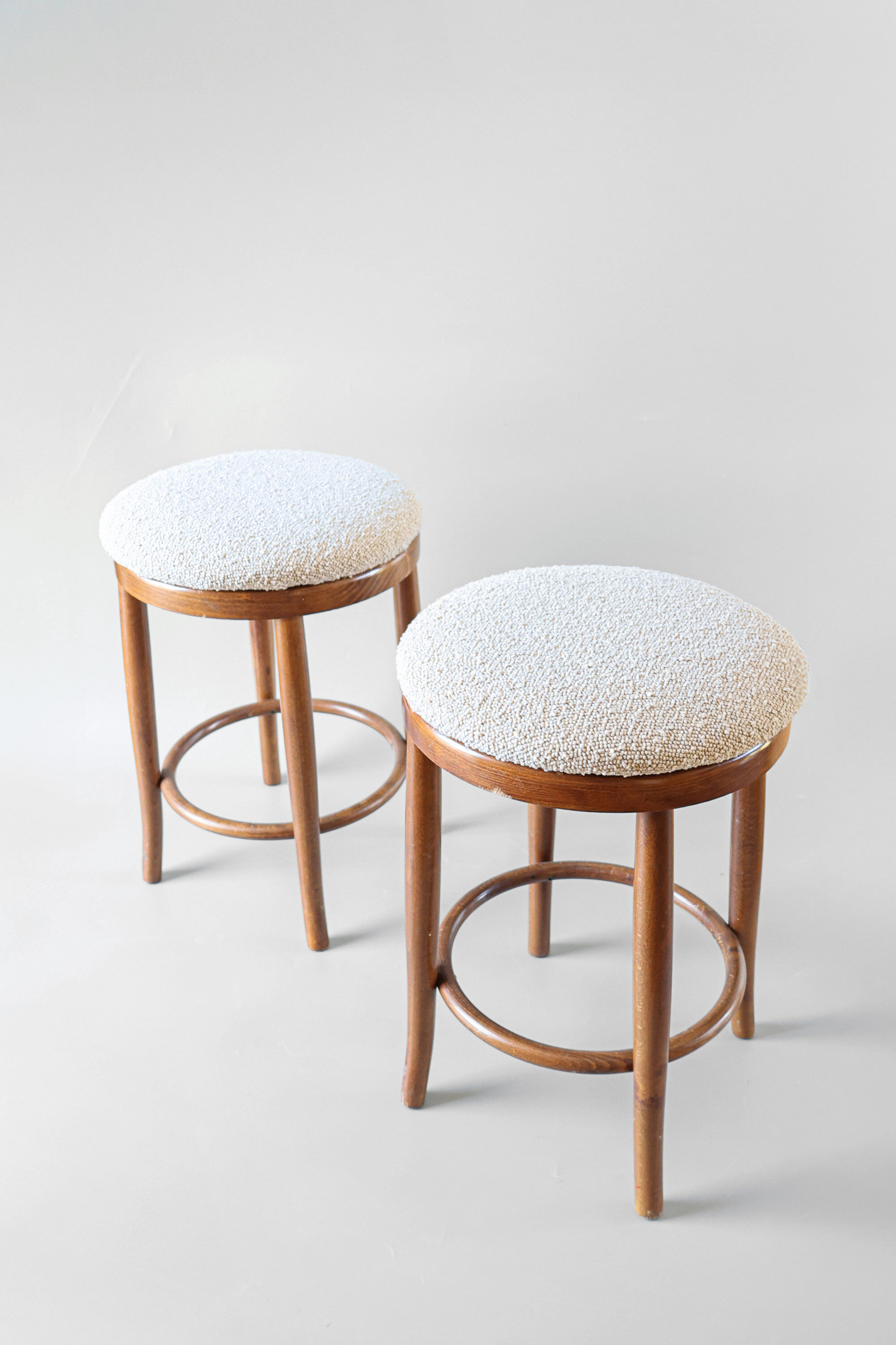 Set of 4 vintage Thonet style stools