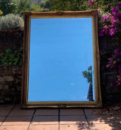 Golden mirror, beveled