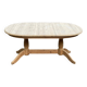 Table à manger de ferme extensible rénovée en bois brut XXème 160cm