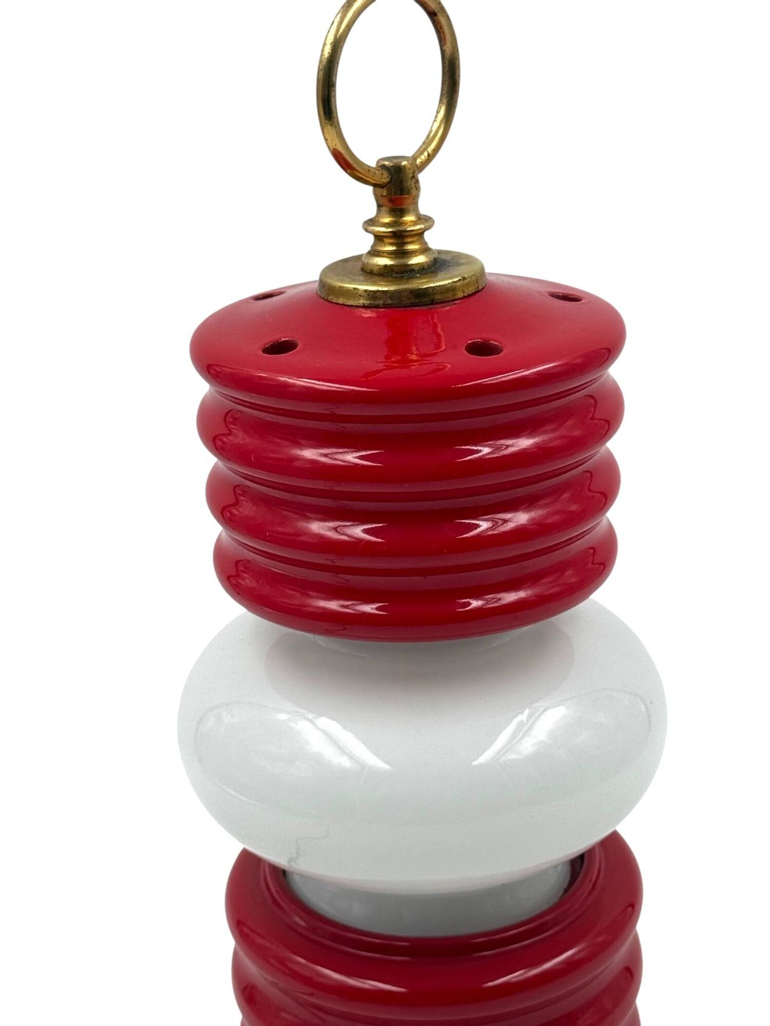 Lampe de table en forme de lanterne de l'ère spatiale, Ceramiche Fiorentine, Italie, années 1970