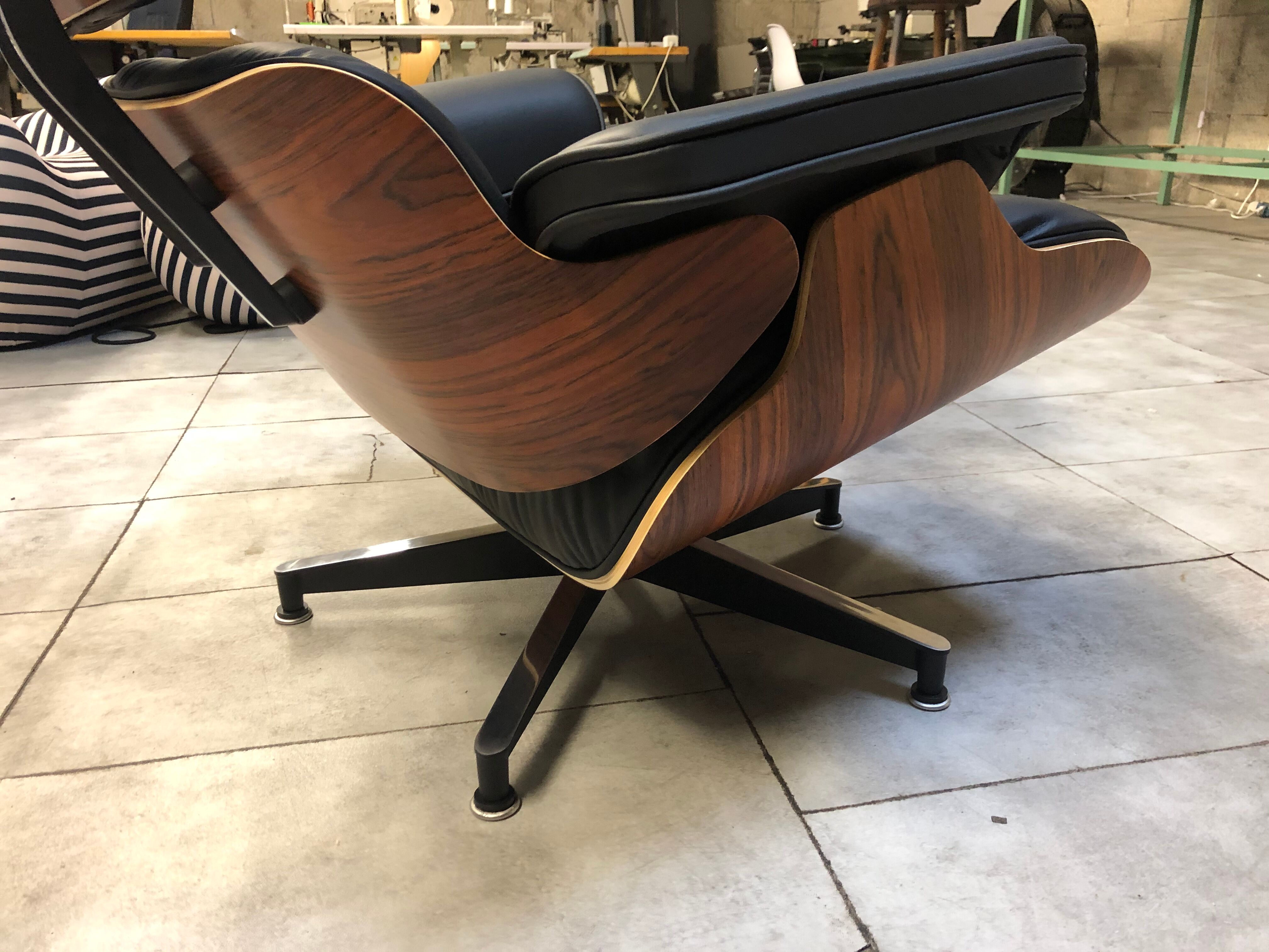 Eames lounge chaise and ottoman