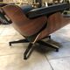 Eames lounge chaise and ottoman