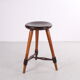 Very Old Oak Elegant stool 1920s with a beautiful patina.