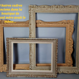 Old frame patinated wood montparnasse 59x47 foliage 46x33 cm circa 1930/50 sb104