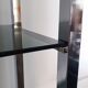 Vintage chrome and glass shelf