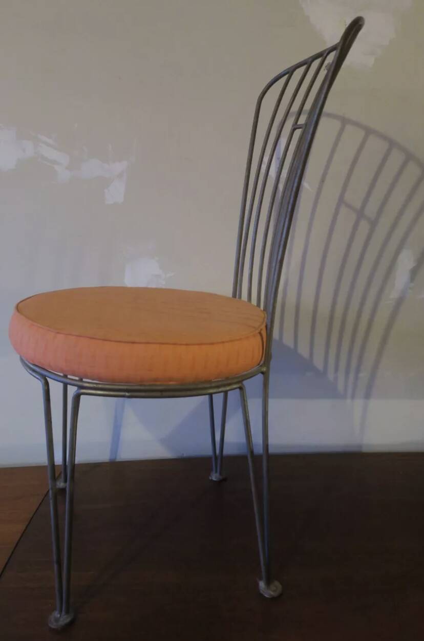 Chaise de jardin en fonte du début du 20e siècle