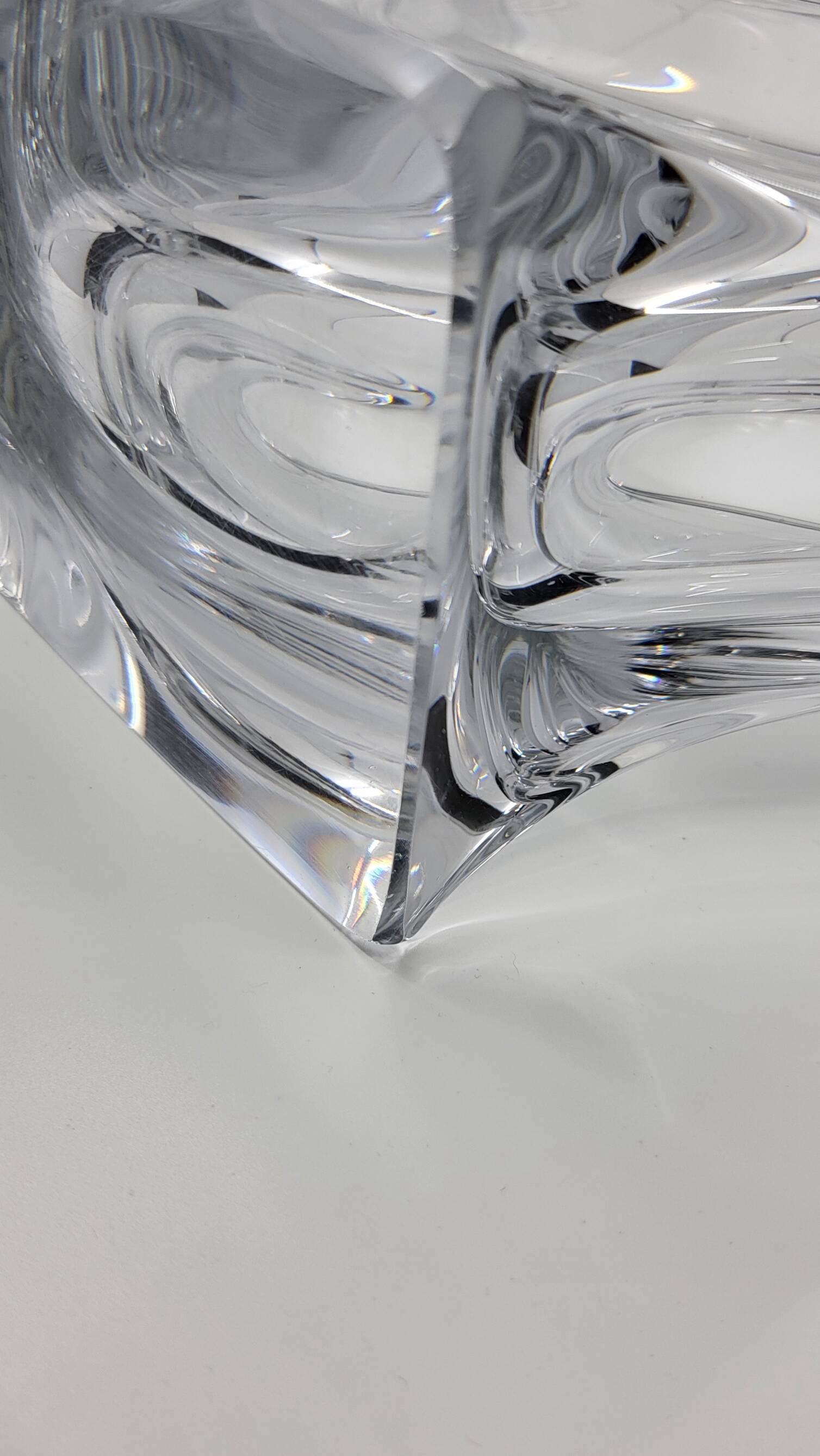 French crystal vase 1970 vintage
