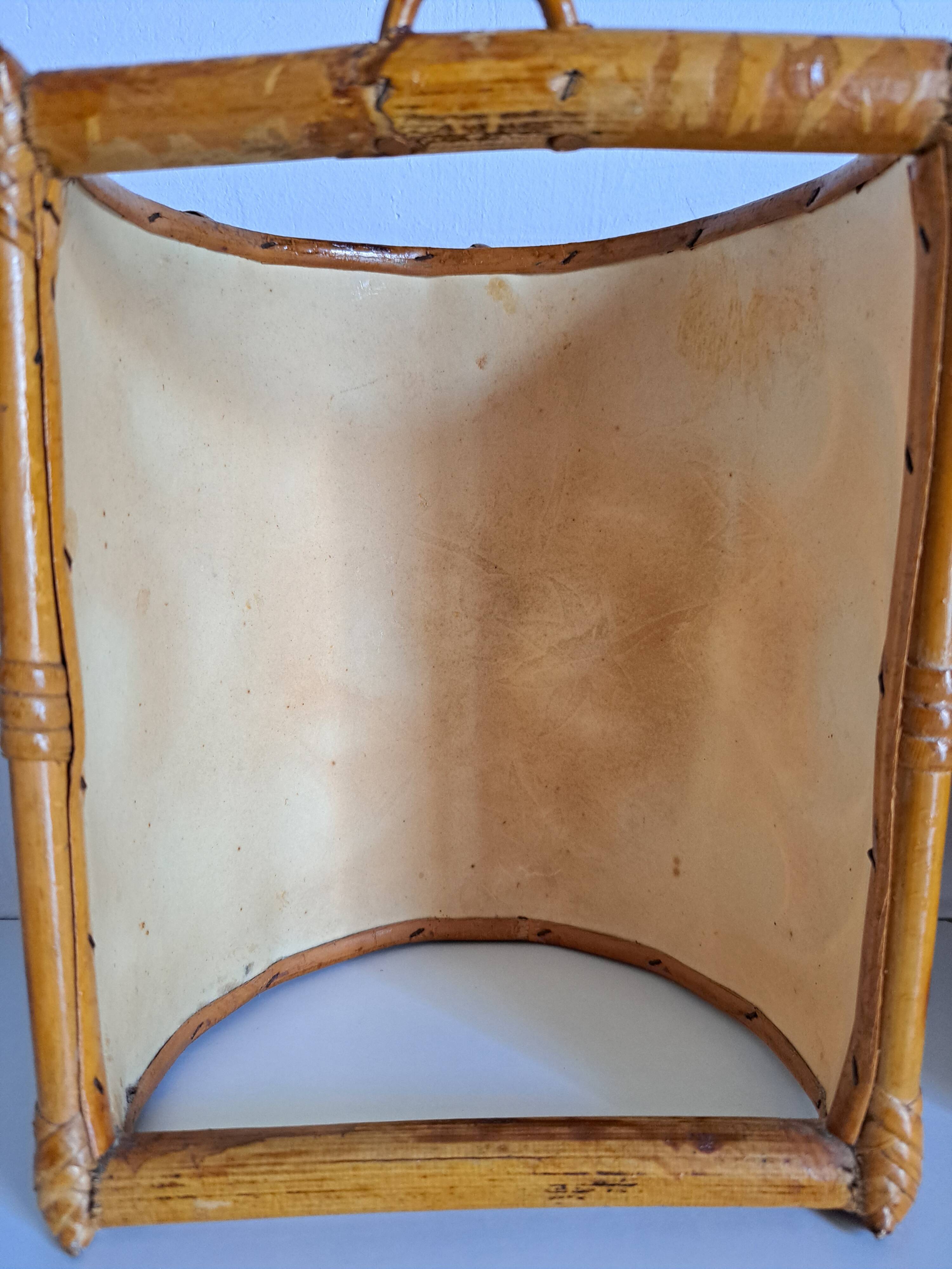 Pair of bamboo sconces