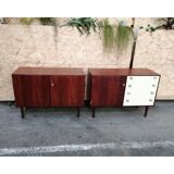 Pair of chests of drawers with bookcase