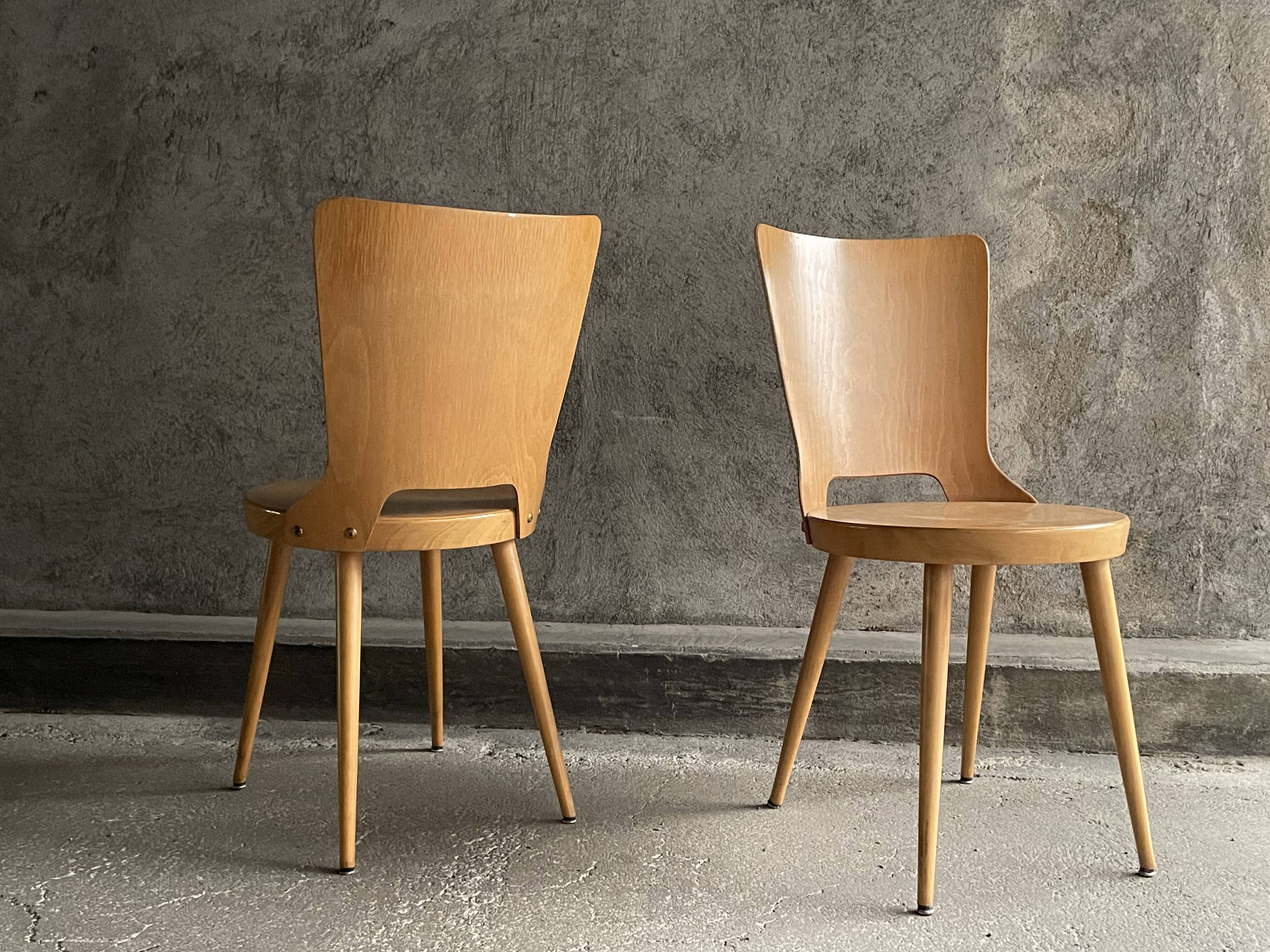 Pair of Dove model bistro chairs