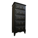 Vintage black chiffonier